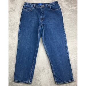 B.E.‎ Blues Men Jeans 40x30 (38x30) Blue Classic Fit Straight Leg Denim Pants